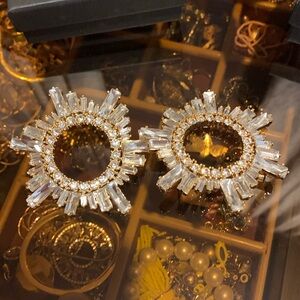 Amina Muaddi  Begum earrings